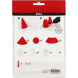 Cc Mini Kit Creativ Craciun Gnom Scandinav Velur Rosu 977401