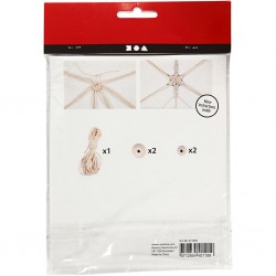 Cc Mini Kit Creativ Craciun Decoratiuni Suspendate Macrame Fulgi De Zapada 977409