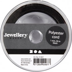 Cc Snur Polyester 1mm*50m Negru 415837