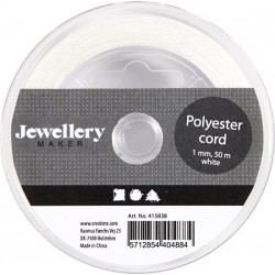 Cc Snur Polyester 1mm*50m Alb 415838