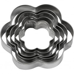 Cc Forme Metal Cookie Cutters, Flower, 8 Cm, 5 Pc, 1 Pack 782880 Floare