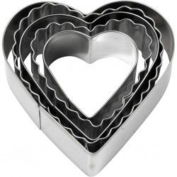 Cc Forme Metal Cookie Cutters, Heart, 8 Cm, 5 Pc, 1 Pack 782883