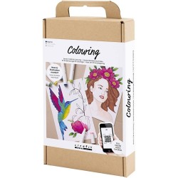 Cc Kit Creativ Pentru Desen Si Colorat Cu Markere Pe Baza De Alcool 970839