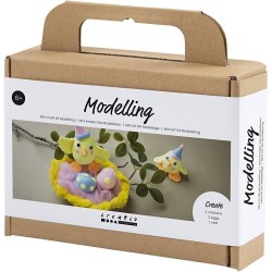 Cc Mini Kit Creativ Modelare Easter Family Din Polistiren Si Silk 977681