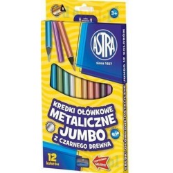 As Creioane Colorate Culori Metalizate 12/set Astra 312114003