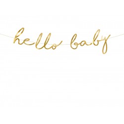 Pd Banner Little Star - Hello Baby, Gold, 18x70cm Grl83-019m