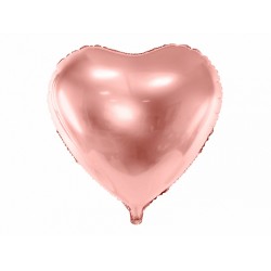 Pd Balon Folie Aluminiu Heart, 45cm, Rose Gold Fb9m-019r