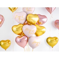 Pd Balon Folie Aluminiu Heart, 45cm, Rose Gold Fb9m-019r