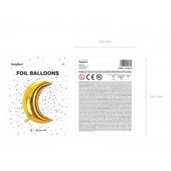 Pd Balon Folie Aluminiu Moon, 60cm, Gold Fb16m-019