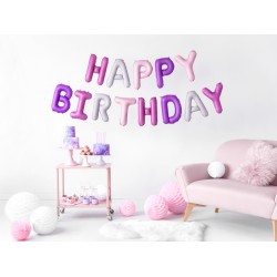 Pd Balon Folie Aluminiu Happy Birthday, 340x35cm, Mix Fb6p-000