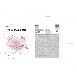 Pd Balon Folie Aluminiu Cat, 48x36cm Fb47