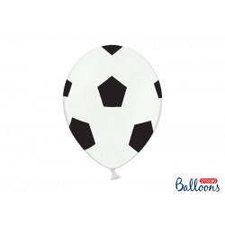Pd Baloane Balloons 30cm, Football, Pure White 6/set Sb14p-299-008b-6