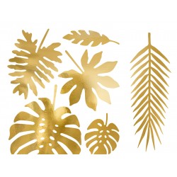 Pd Decoratiuni Hartie, Aloha-tropical, Gold, 21/set, Zda1-019m