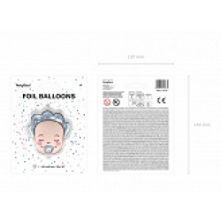 Pd Balon Folie Aluminiu Baby - Boy, 40x45cm, Mix Fb63-001