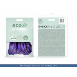 Pd Baloane Eco Balloons 26cm, Metallic Violet 10/set Eco26m-014-10