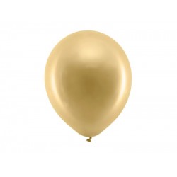 Pd Baloane Rainbow Balloons 30cm Metallic, Gold 100/set Rb30m-019