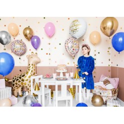 Pd Balon Folie Aluminiu Happy Birthday, 35cm, Light Pink Fb48