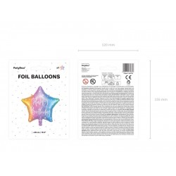 Pd Balon Folie Aluminiu Happy Birthday, 40cm, Mix Fb93-000