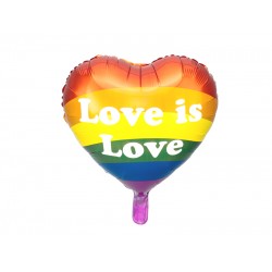 Pd Balon Folie Aluminiu Love Is Love, 35cm, Mix Fb99
