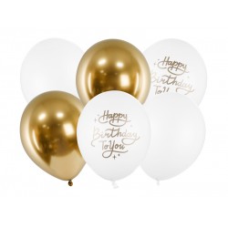Pd Baloane Balloons 30cm, Happy Birthday To You, Mix, 6/set Sb14p-305-000-6
