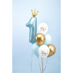 Pd Baloane Balloons 30cm, One, Pastel Light Blue 6/set Sb14p-307-001j-6