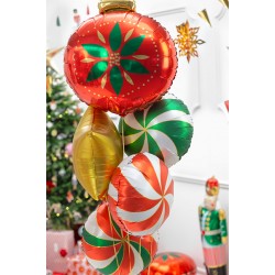 Pd Balon Folie Aluminiu Christmas Bauble, Mix, 45x45cm Fb115