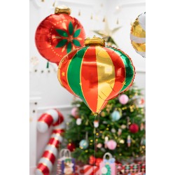 Pd Balon Folie Aluminiu  Christmas Bauble, Mix, 51x49cm Fb116
