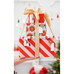 Pd Etichete Cadou, Christmas, Gift Tags, Mix, 9 X 4cm, 12/set Zdz23