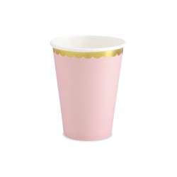 Pd Pahare Carton Cups Light Pink, 220ml 6/set Kpp16-081j-eu3