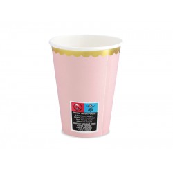Pd Pahare Carton Cups Light Pink, 220ml 6/set Kpp16-081j-eu3