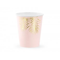 Pd Pahare Carton, Cups Leaves, Light Pink, 220ml 6/set Kpp54-081j-eu3
