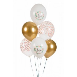 Pd Baloane Balloons 30cm, Love, Mix, 6/set Sb14p-321-000-6