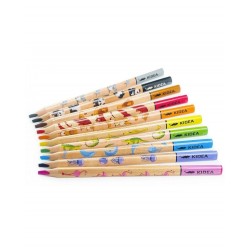 De Creioane Colorate Jumbo Safari 10 Culori/set Kidea Ktjs10kka