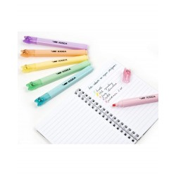 De Textmarker Pisici 6/set Culori Pastel Kidea Fk6kka