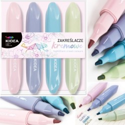 De Textmarker Future Cream Colours 4/set Kidea Zkfka