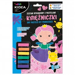 De Set Desen 6 Culori Pasteluri Cretate Princess Kidea Zrpkka