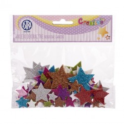 As Stelute Adezive Spuma Mix Glitter 70/set Astra Creativo 335117010