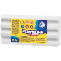As Plastilina Astra 500gr Alb 303117002