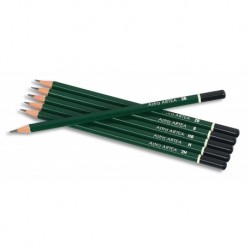 As Set 6 Creioane Grafit 3b-2h Artea Astra Cutie Metal 206118001