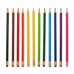 As Creioane Colorate 12/set Cu Radiera Astra 312119001
