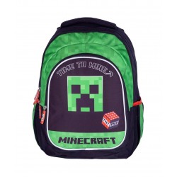 As Rucsac Scolar 3 Compartimente Minecraft Time To Mine Ab300 502022132