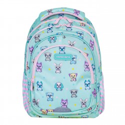As Rucsac Scolar 3 Compartimente Astrabag Puppies World  Ab330 502024002