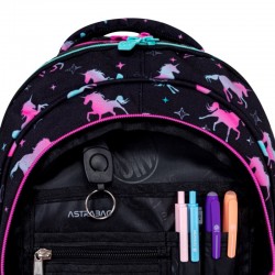 As Rucsac Scolar 3 Compartimente Astrabag Unicorn Squad Ab300 502024088