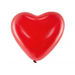 Pd Baloane Balloons 40cm, Hearts, Pastel Red 6/set 092s-6