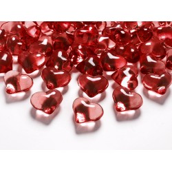 Pd Crystal Hearts, Red, 21mm 30/set Ah2-21-007