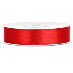 Pd Banda Satin, Satin Ribbon, Red, 12mm/25m Ts12-007