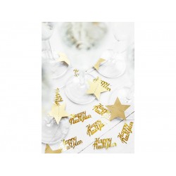 Pd Confetti Happy New Year, Gold, 4 X 2cm, 3g  Kons43