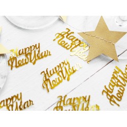 Pd Confetti Happy New Year, Gold, 4 X 2cm, 3g  Kons43