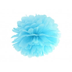 Pd Pompom Hartie Matase, Tissue Paper Pompom, Sky-blue, 25cm Pp25-011