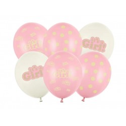 Pd Baloane Balloons 30cm, It's A Girl, Pastel Mix 6/set Sb14p-252-000-6
